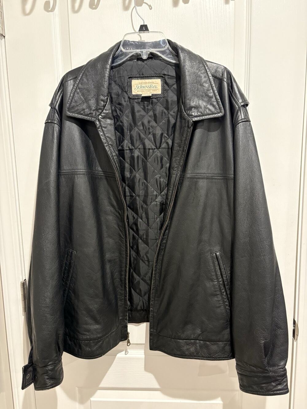 St. John’s Bay XXL Genuine Leather Jacket Zip Up